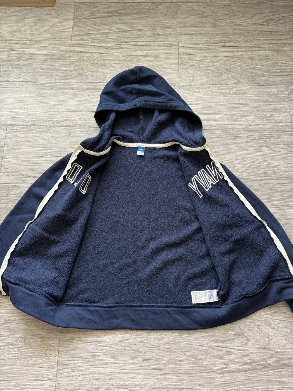Old Navy Boys' Navy Zip-Up Hooded Sweatshirt Size L